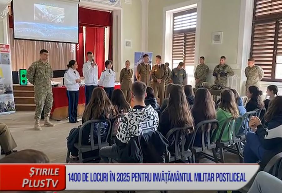 1400 DE LOCURI ÎN 2025 PENTRU INVĂȚĂMÂNTUL MILITAR POSTLICEAL