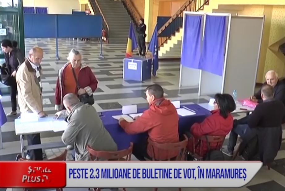 PESTE 2.3 MILIOANE DE BULETINE DE VOT, ÎN MARAMUREȘ