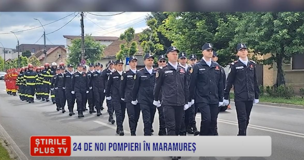 24 DE NOI POMPIERI ÎN MARAMUREȘ
