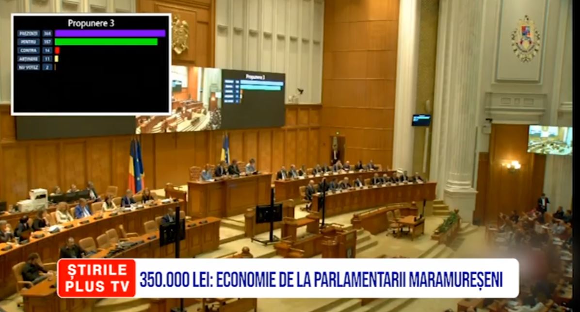350.000 LEI: ECONOMIE DE LA PARLAMENTARII MARAMUREȘENI