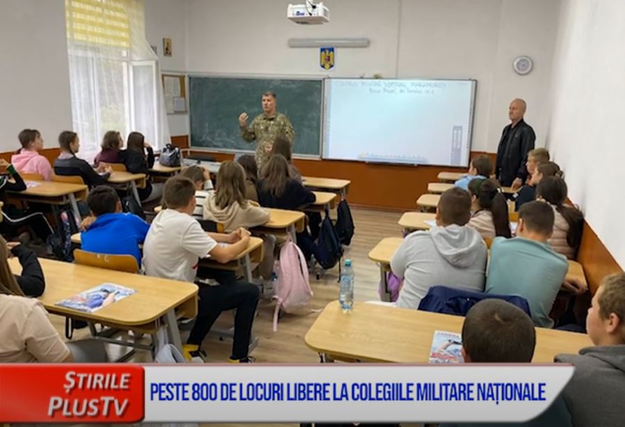 PESTE 800 DE LOCURI LIBERE LA COLEGIILE MILITARE NAȚIONALE