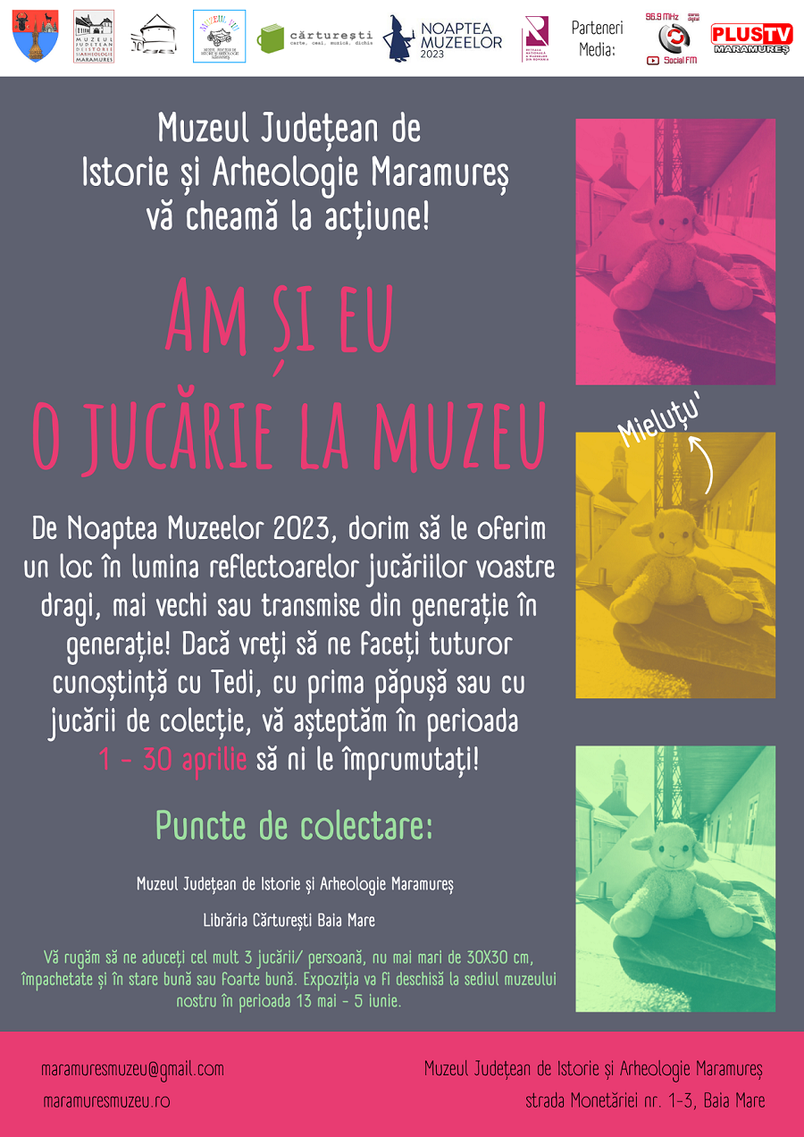 Muzeul Județean de Istorie și Arheologie Maramureș vă cheamă la acțiune!