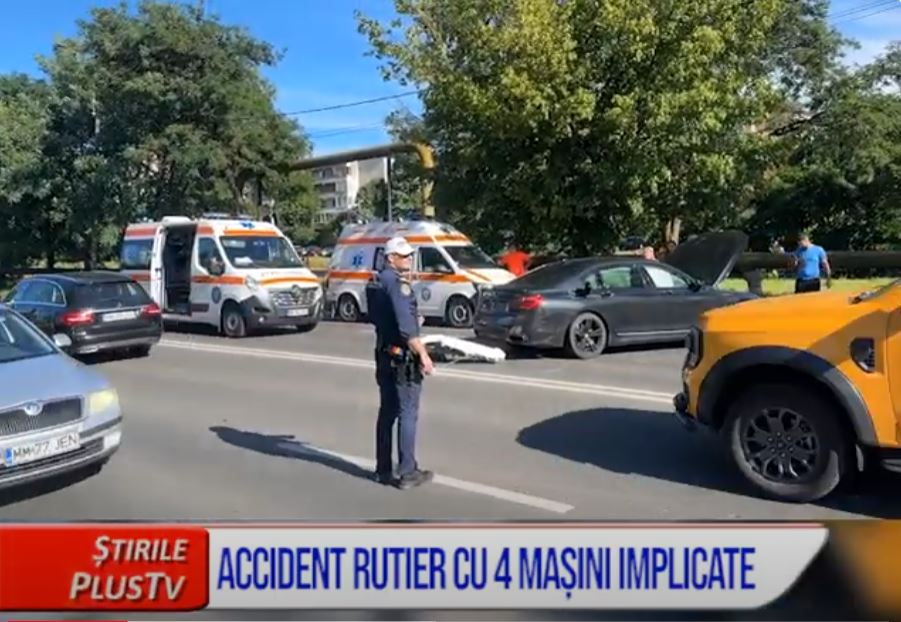 ACCIDENT RUTIER CU 4 MAȘINI IMPLICATE