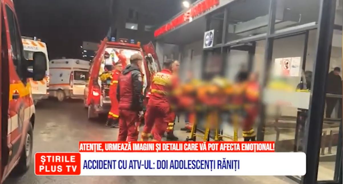 ACCIDENT CU ATV-UL: DOI ADOLESCENȚI RĂNIȚI