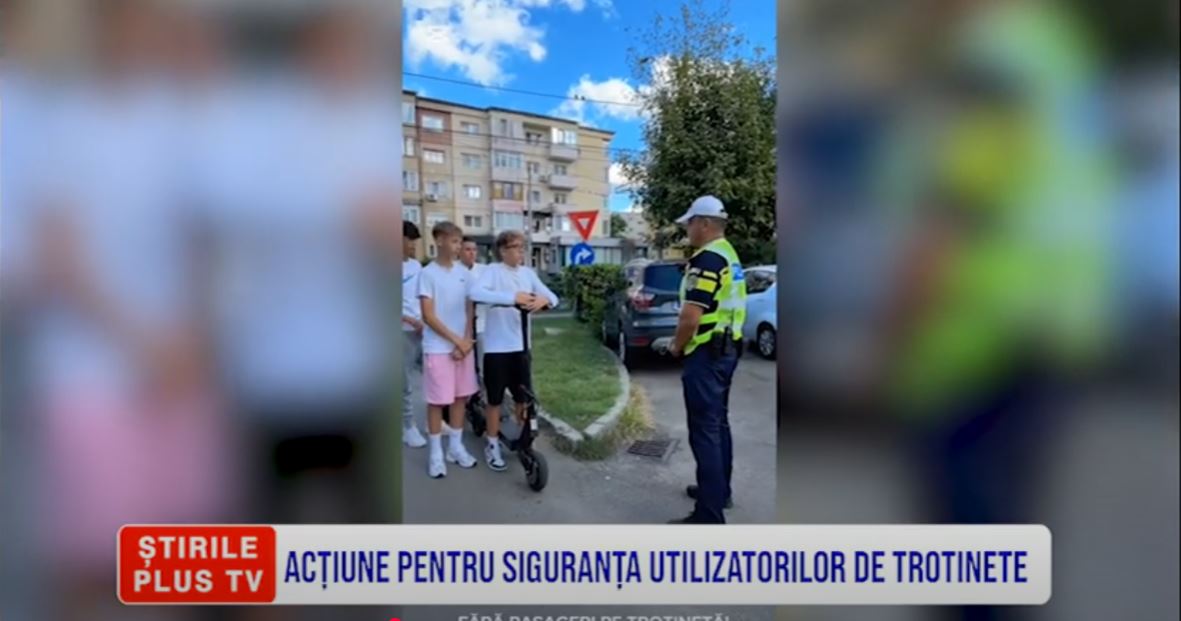 ACȚIUNE PENTRU SIGURANȚA UTILIZATORILOR DE TROTINETE