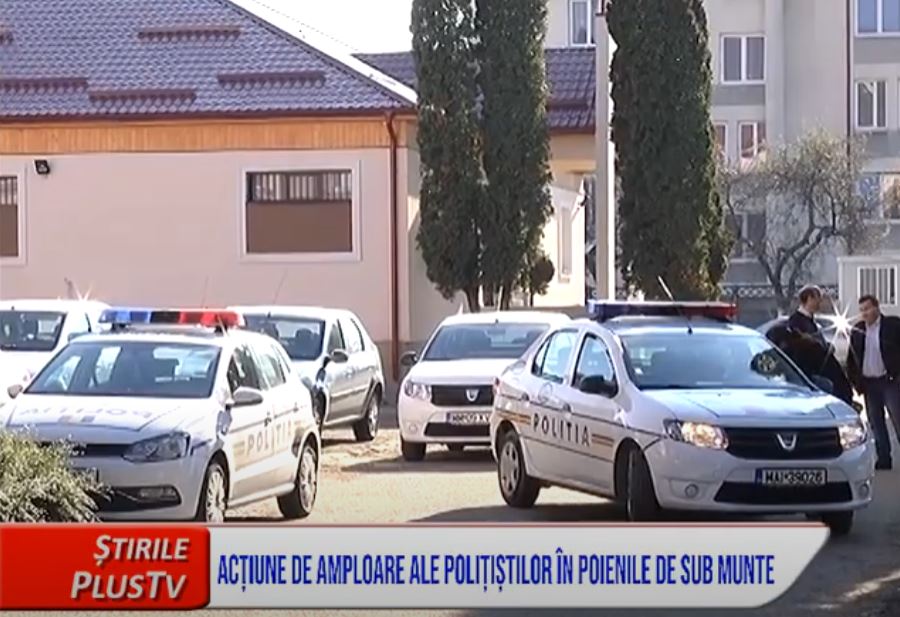 ACȚIUNE DE AMPLOARE ALE POLIȚIȘTILOR ÎN POIENILE DE SUB MUNTE