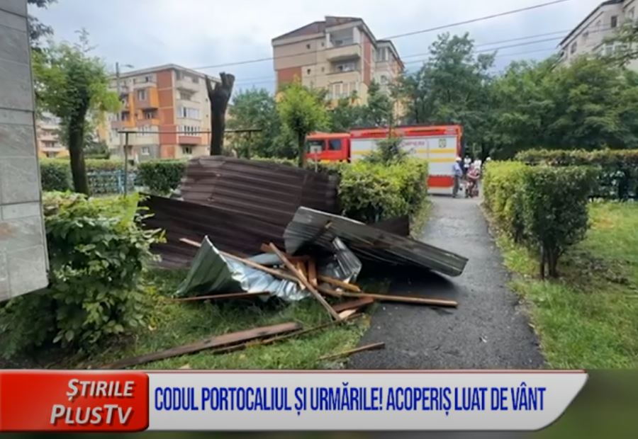 CODUL PORTOCALIU ȘI URMĂRILE! ACOPERIȘ, LUAT DE VÂNT