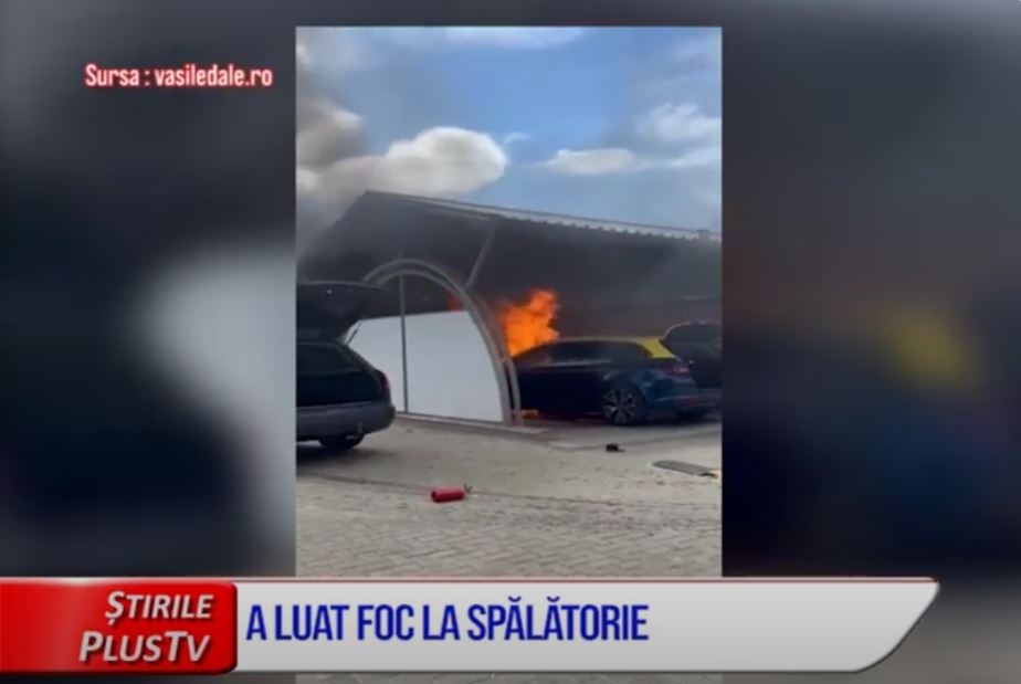 A LUAT FOC LA SPĂLĂTORIE