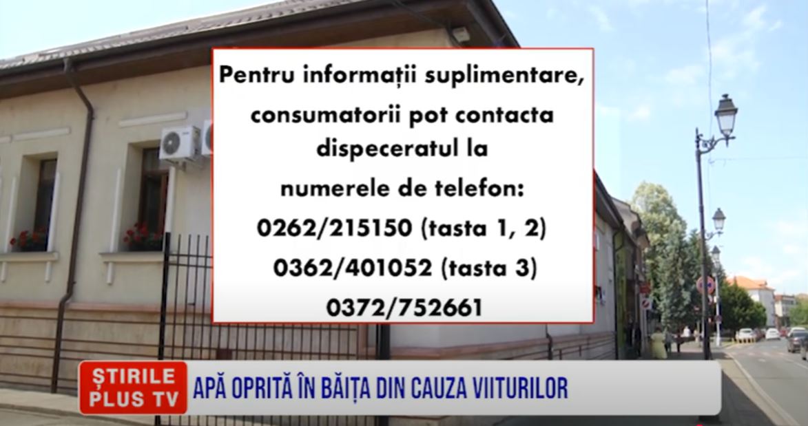 APA OPRITA IN BAITA DIN CAUZA VIITURILOR