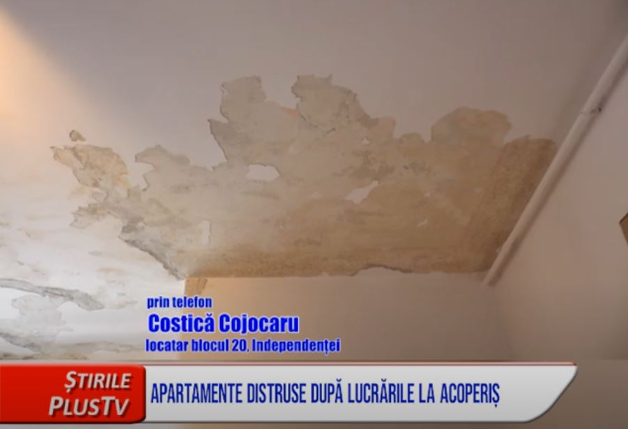 APARTAMENTE DISTRUSE DUPĂ LUCRĂRILE LA ACOPERIȘ