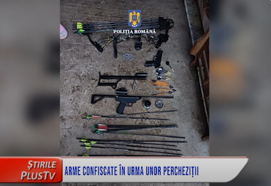 ARME CONFISCATE ÎN URMA UNOR PERCHEZIȚII