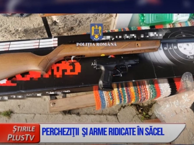 PERCHEZITII  ŞI ARME RIDICATE ÎN SĂCEL