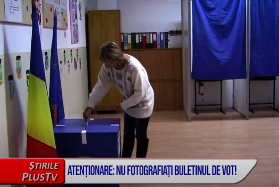 ATENȚIONARE: NU FOTOGRAFIAȚI BULETINUL DE VOT!