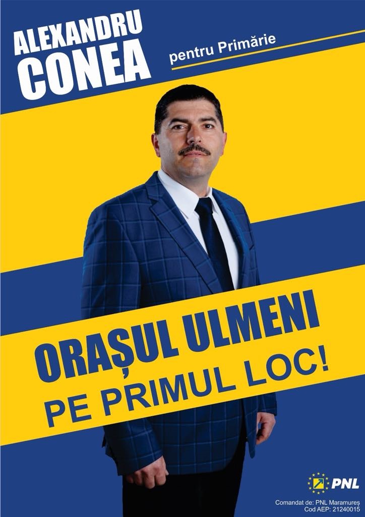 Locotenent colonel (R) Alexandru Conea candidat din partea Partidului Național Liberal pentru Primăria orașului Ulmeni