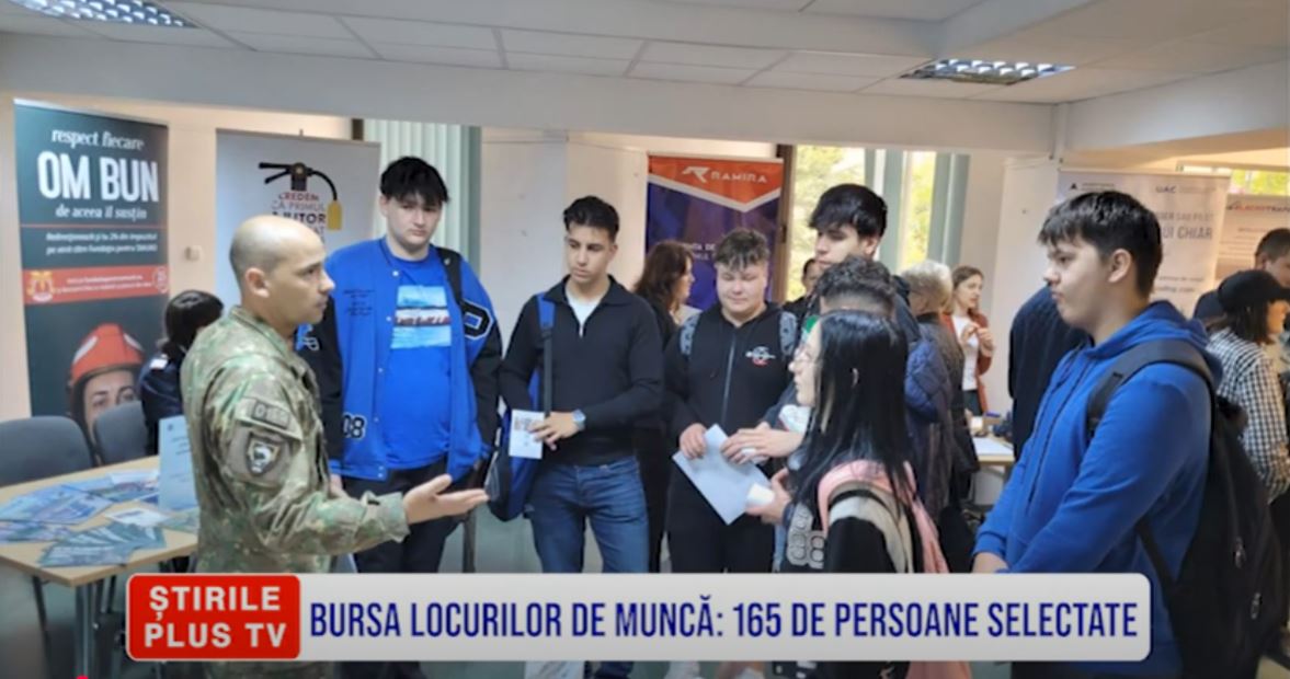 BURSA LOCURILOR DE MUNCĂ: 165 DE PERSOANE SELECTATE