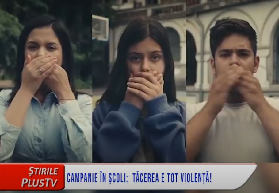 CAMPANIE ÎN ȘCOLI:  TĂCEREA E TOT VIOLENȚĂ!