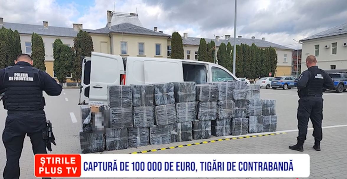 CAPTURĂ DE 100.000 DE EURO, ȚIGĂRI DE CONTRABANDĂ