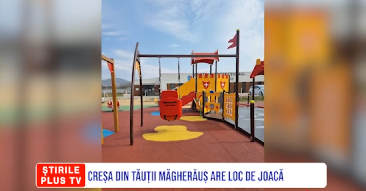 CREȘA DIN TĂUȚII MĂGHERĂUȘ ARE LOC DE JOACĂ