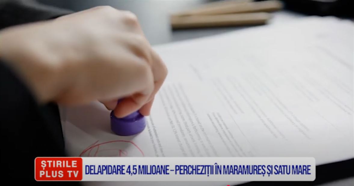 DELAPIDARE 4,5 MILIOANE – PERCHEZIȚII ÎN MARAMUREȘ ȘI SATU MARE