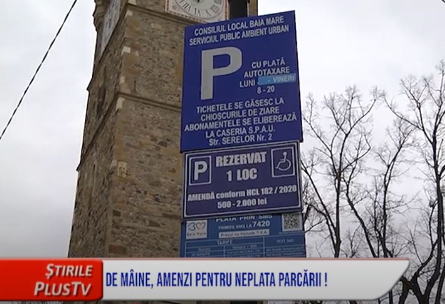 DE MÂINE, AMENZI PENTRU NEPLATA PARCĂRII!