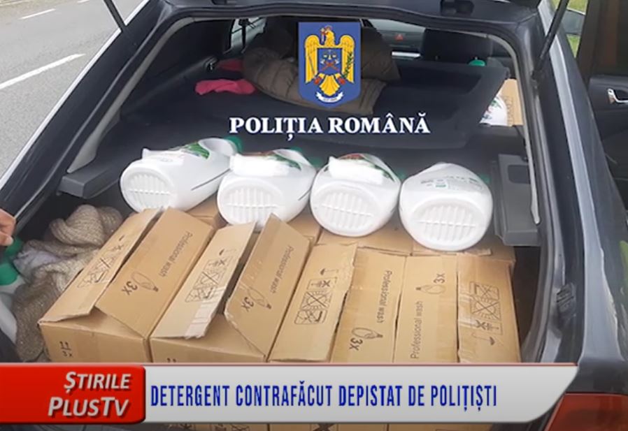 DETERGENT CONTRAFĂCUT, DEPISTAT DE POLIȚIȘTI