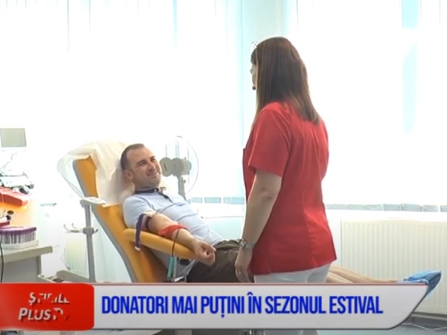 DONATORI MAI PUȚINI ÎN SEZONUL ESTIVAL