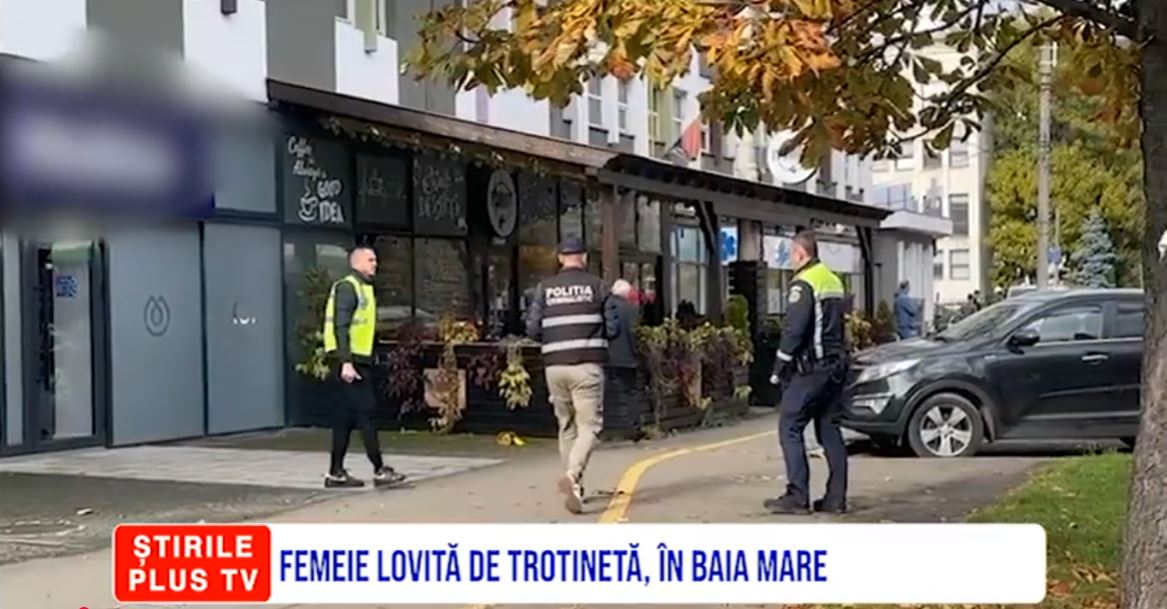 FEMEIE LOVITĂ DE TROTINETĂ, ÎN BAIA MARE