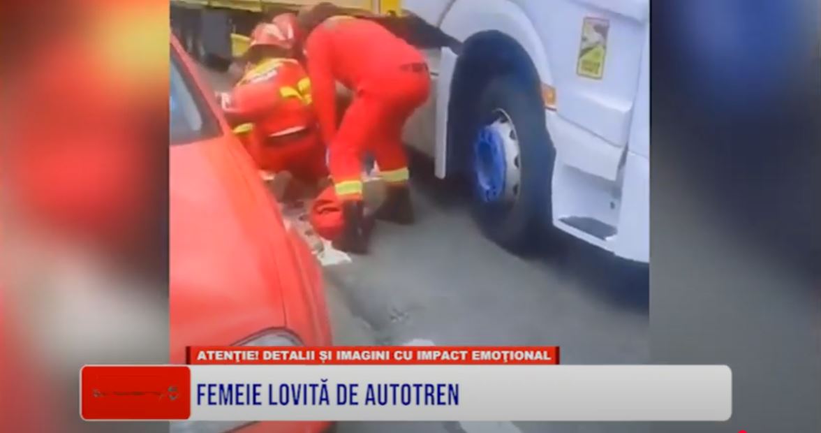 FEMEIE LOVITĂ DE AUTOTREN