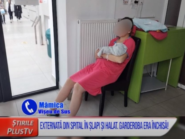 EXTERNATĂ DIN SPITAL ÎN ȘLAPI ȘI HALAT. GARDEROBA ERA ÎNCHISĂ!