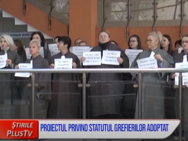 PROIECTUL PRIVIND STATUTUL GREFIERILOR, ADOPTAT