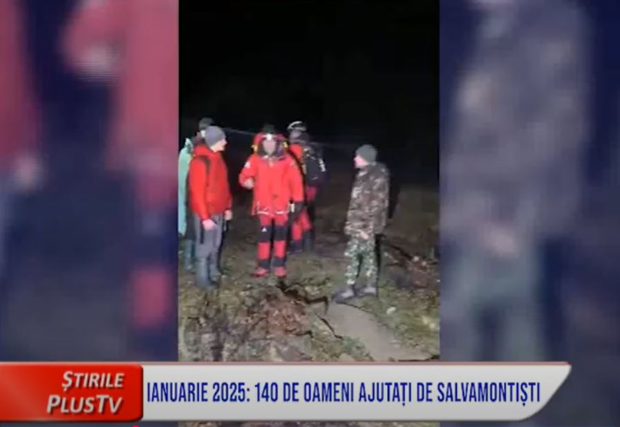 IANUARIE 2025: 140 DE OAMENI AJUTAȚI DE SALVAMONTIȘTI