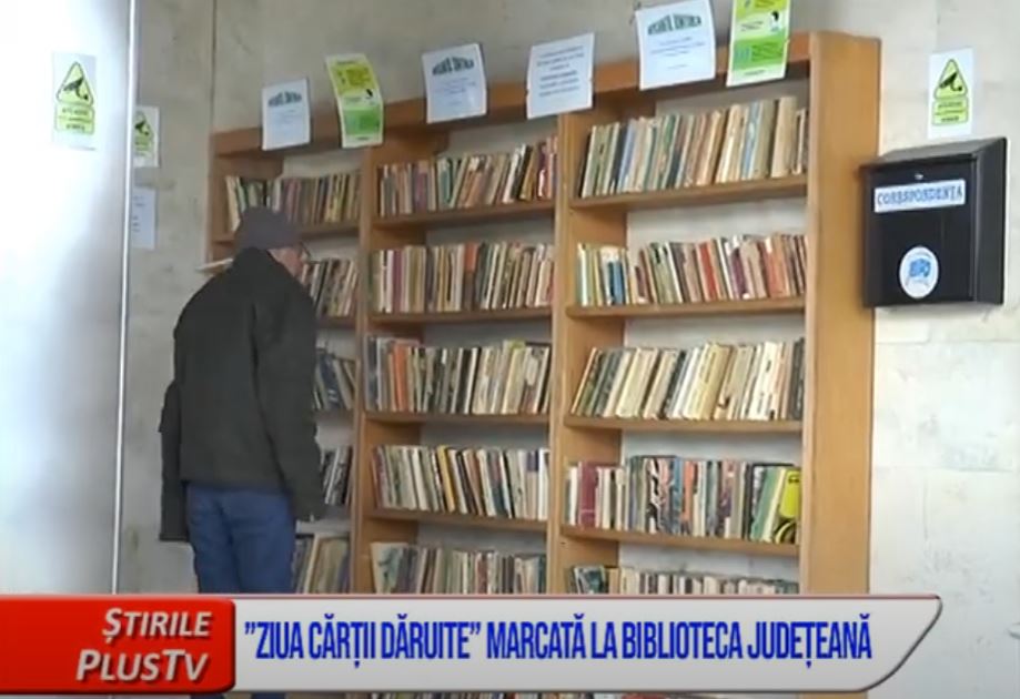 ”ZIUA CĂRȚII DĂRUITE”, MARCATĂ LA BIBLIOTECA JUDEȚEANĂ