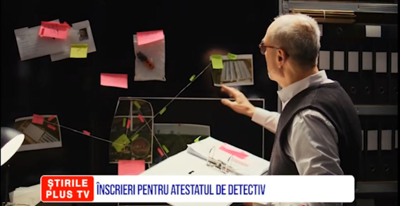 ÎNSCRIERI PENTRU ATESTATUL DE DETECTIV