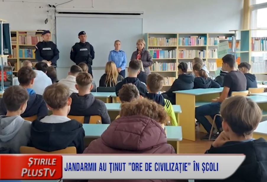 JANDARMII AU ȚINUT ”ORE DE CIVILIZAȚIE” ÎN ȘCOLI