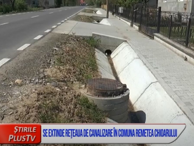 SE EXTINDE REŢEAUA DE CANALIZARE ÎN COMUNA REMETEA CHIOARULUI