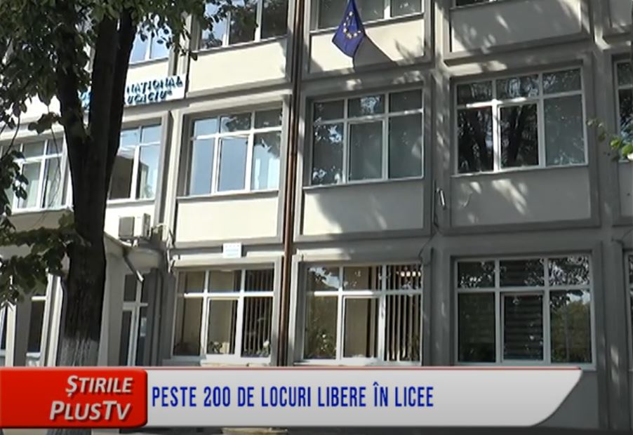 PESTE 200 DE LOCURI LIBERE ÎN LICEE