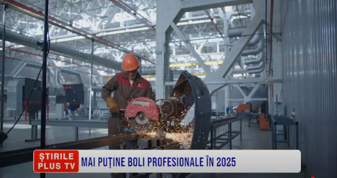 MAI PUȚINE BOLI PROFESIONALE ÎN 2025