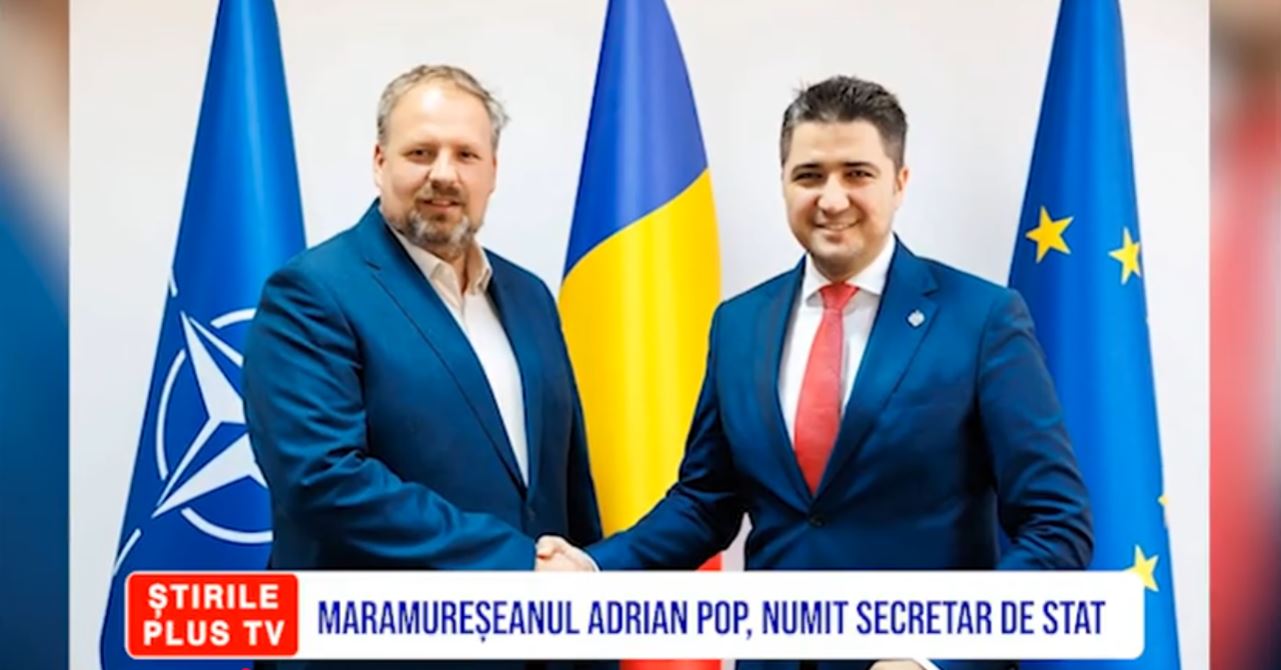 MARAMUREȘEANUL ADRIAN POP, NUMIT SECRETAR DE STAT