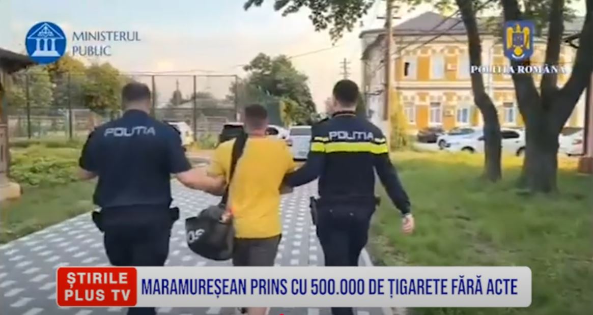 MARAMUREȘEAN PRINS CU 500.000 DE ȚIGARETE FĂRĂ ACTE