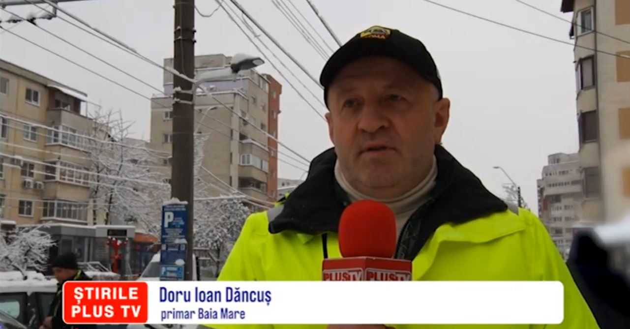 ORAȘUL BAIA MARE, ÎNGROPAT ÎN ZĂPADĂ