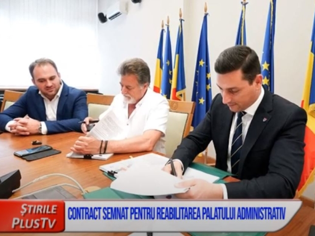 CONTRACT SEMNAT PENTRU REABILITAREA PALATULUI ADMINISTRATIV