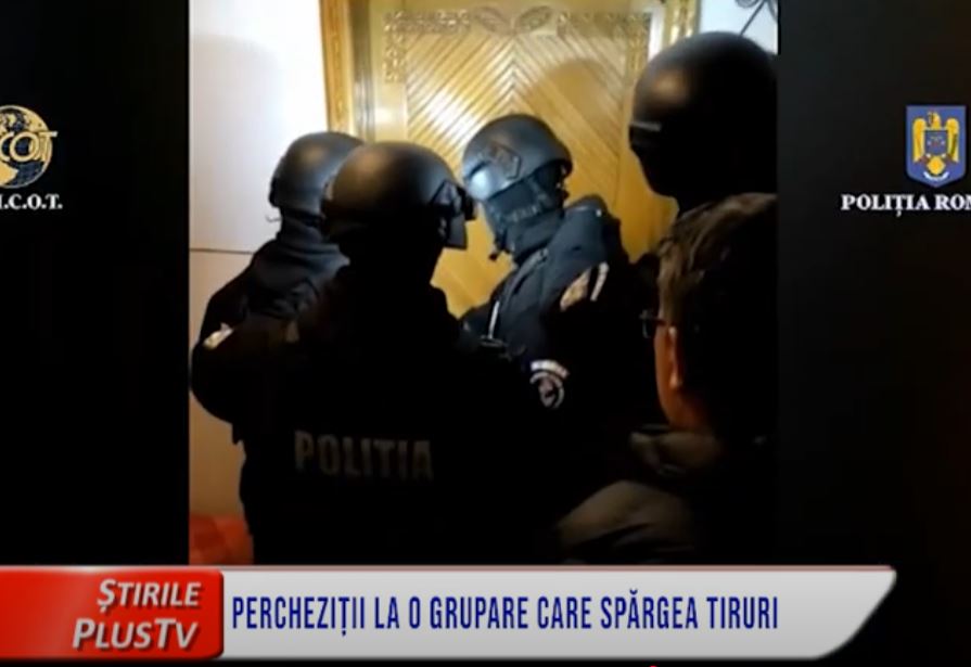 PERCHEZIȚII LA O GRUPARE CARE SPĂRGEA TIRURI