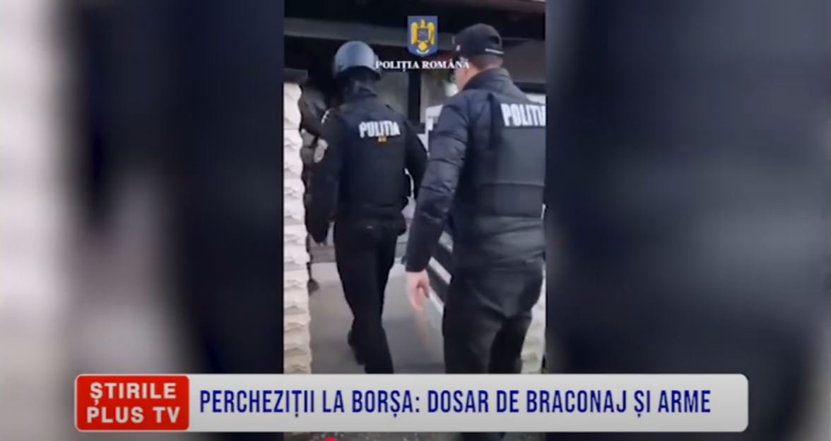 PERCHEZIȚII LA BORȘA: DOSAR DE BRACONAJ ȘI ARME