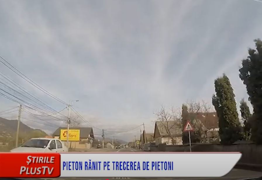 PIETON RĂNIT PE TRECEREA DE PIETONI