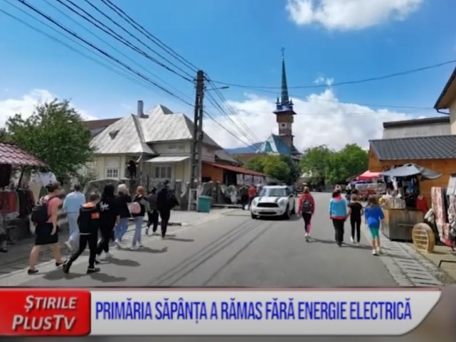PRIMĂRIA SĂPÂNȚA A RĂMAS FĂRĂ ENERGIE ELECTRICĂ