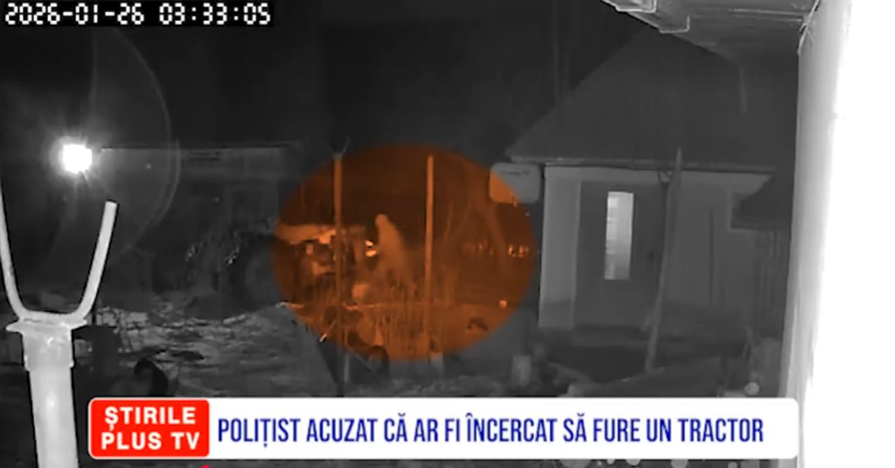 POLIȚIST ACUZAT CĂ AR FI ÎNCERCAT SĂ FURE UN TRACTOR