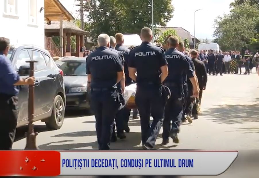 POLIȚIȘTII DECEDAȚI, CONDUȘI PE ULTIMUL DRUM