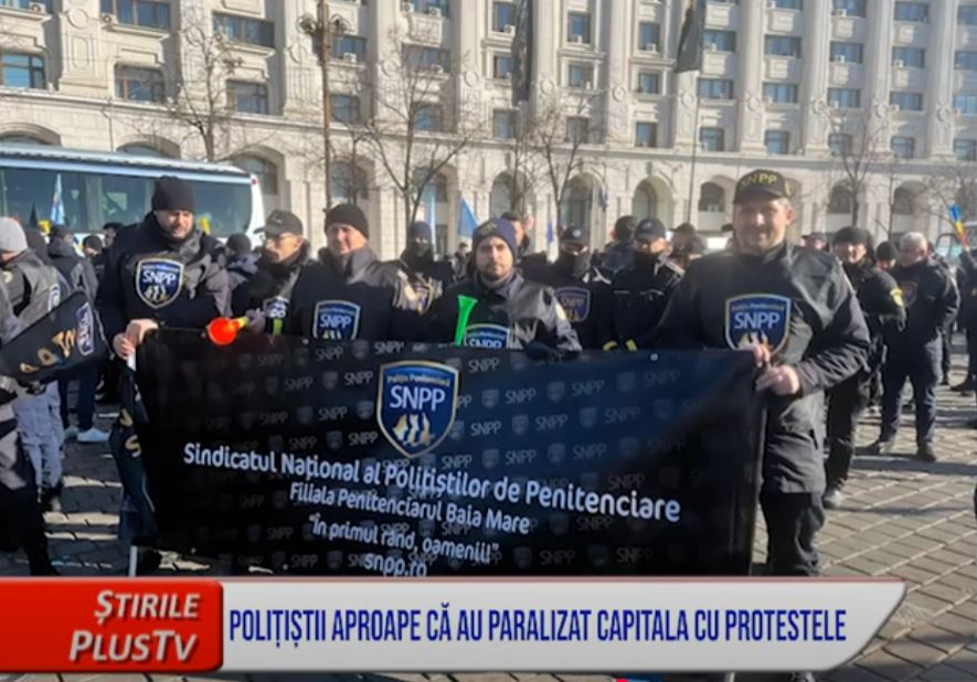 POLIȚIȘTII APROAPE CĂ AU PARALIZAT CAPITALA CU PROTESTELE