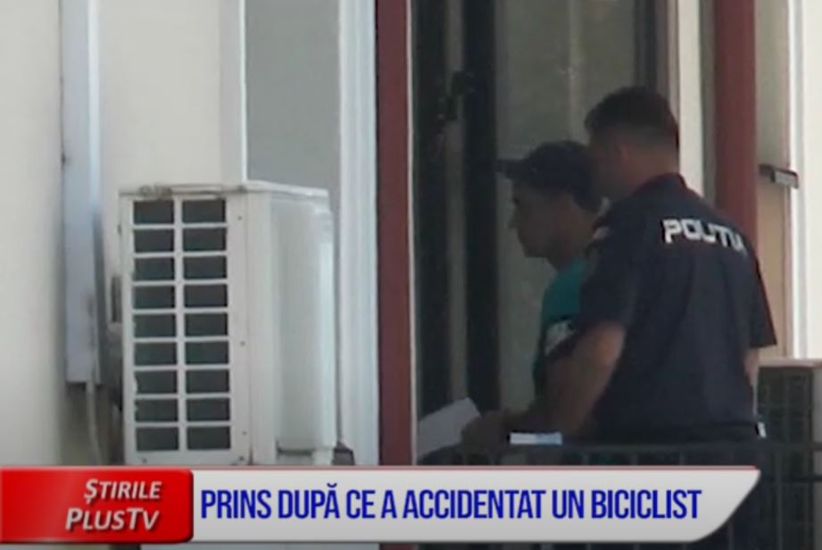 PRINS, DUPĂ CE A ACCIDENTAT UN BICICLIST