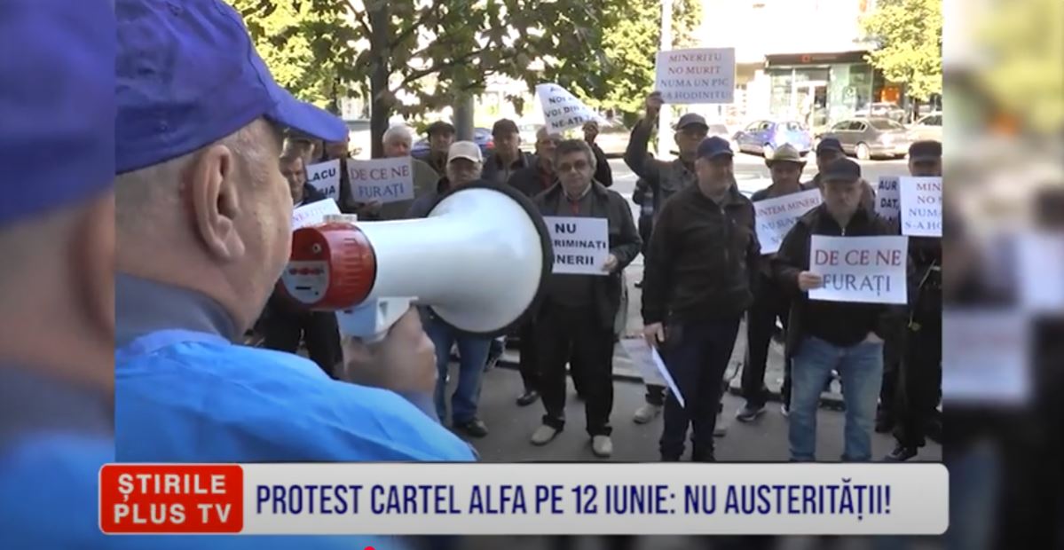 PROTEST CARTEL ALFA PE 12 IUNIE: NU AUSTERITĂȚII!